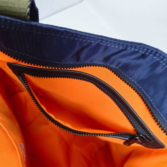 Richard James Sevile Row Tote Bag Ocean Navy Blue Padded Nylon Leather - Picture 16 of 16